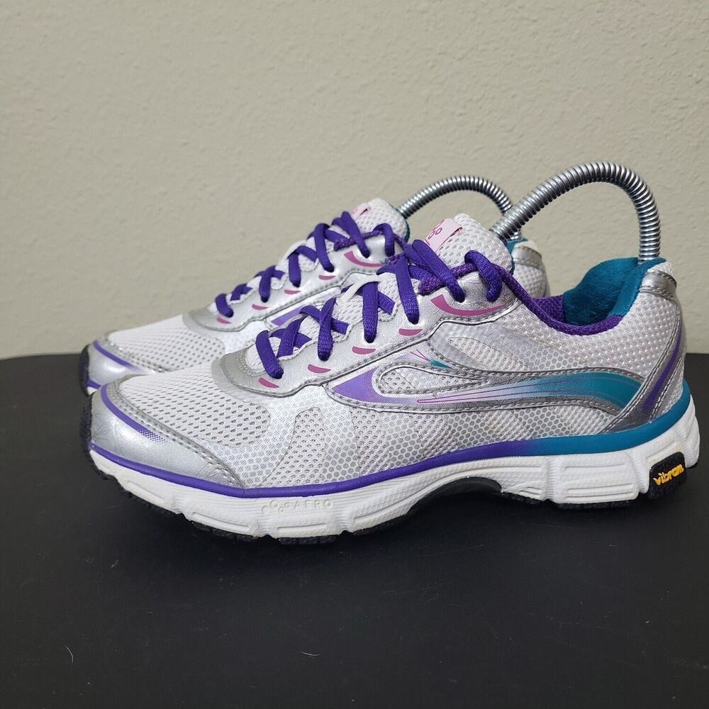 Abeo Aero Mens White Comfort Lace Up Low Top Running‎ Shoes Size 7.5 Medium